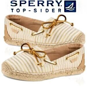 2/20 SALE Sperry Katama SAND/GOLD espadrille flats